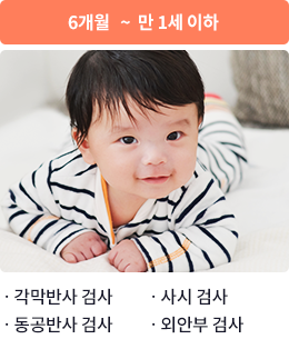 6개월 ~ 만 1세 이하